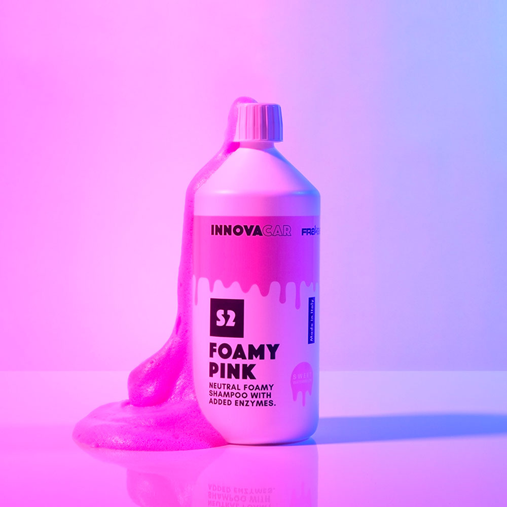 S2 Foamy Color Rosa Innovacar - Shampoo Foam Colorato Auto Car Detailing