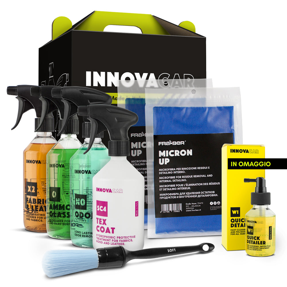 CAR INTERIOR CLEANING KIT FOR INTERIOR DETAILING BY INNOVACAR