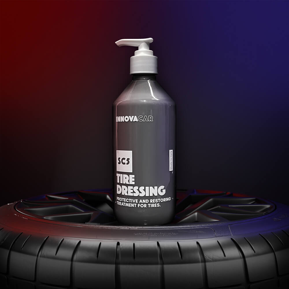 SC5 TIRE DRESSING BY INNOVACAR TIRE DRESSING AND BLACK CAR TIRE DRESSING