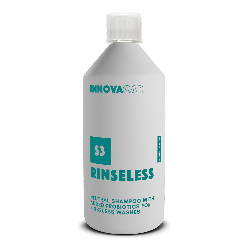 S3 Rinseless di Innovacar Shampoo Rinseless e Waterless per Lavaggio Senza Risciacquo