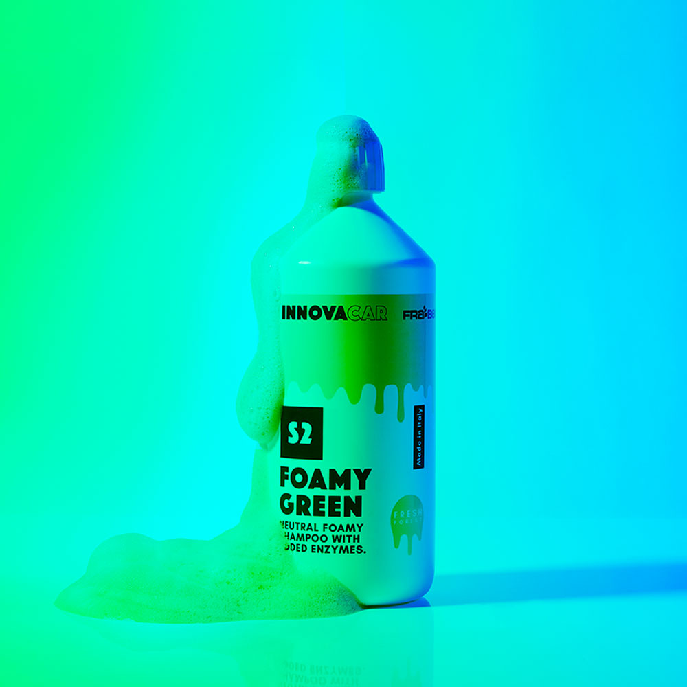 Shampoo Auto Schiuma Attiva Verde: S2 Foamy Color Innovacar – INNOVACAR