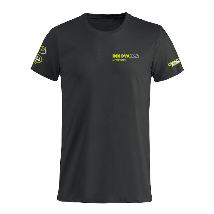 T-Shirt Innovacar Ufficiale Nera e 100% in Cotone
